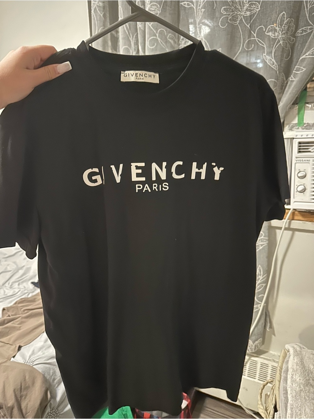 Givenchy Black Short Sleeve Logo Tee